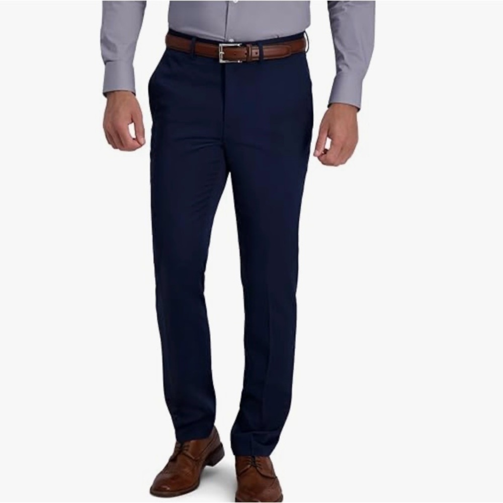Kenneth Cole Reaction Men’s Navy Blue Modern Fit Suit Dress Pants 38Wx29L